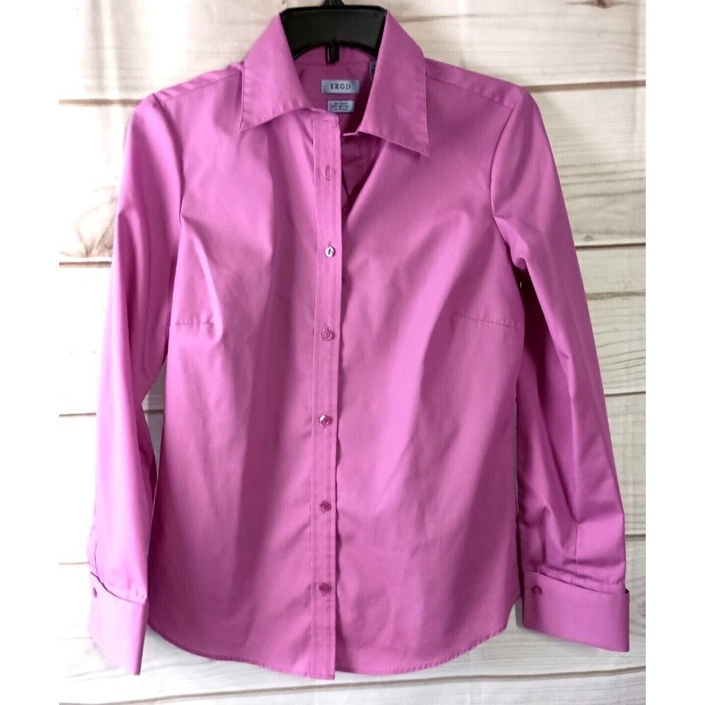 Izod Pink Button-Up Women's Top